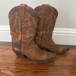 Dan Post Lad Apache 12" embroidered leather boots